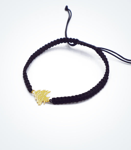 Cedar motif on Shambala adjustable bracelet