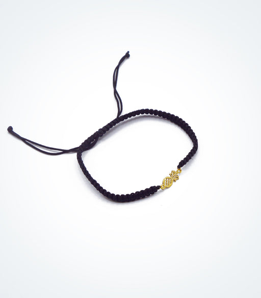 Pineapple motif on Shambala adjustable bracelet
