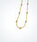 Yellow gold necklace with yellow diamond cut ball beads